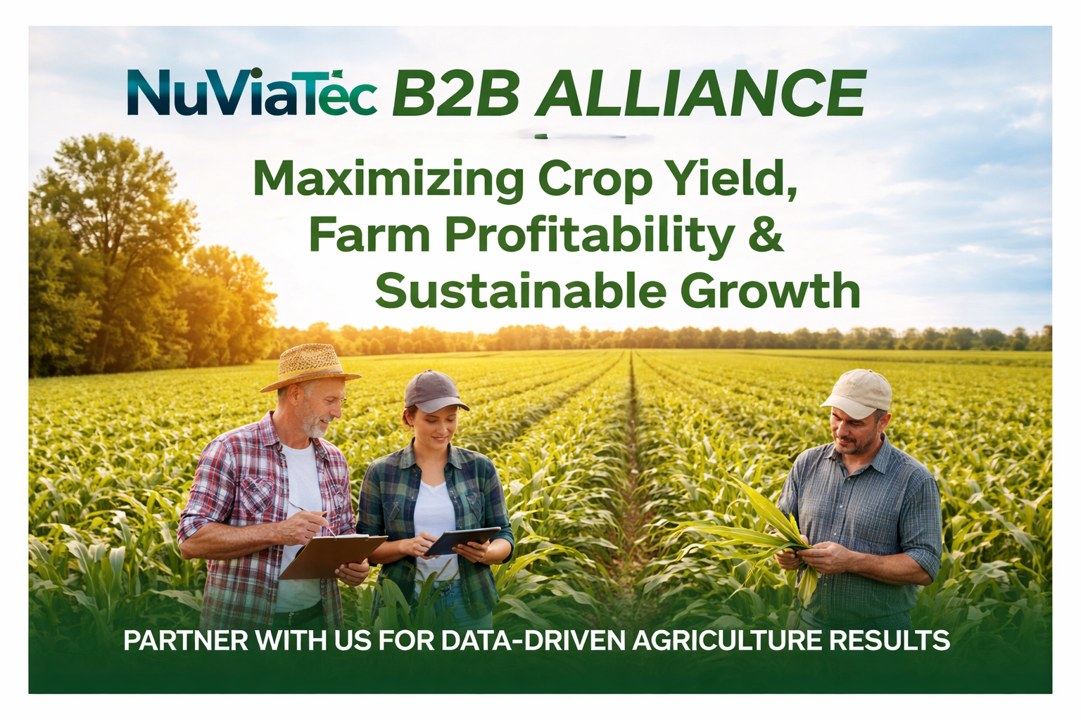 NuViaTec B2B Alliance — Maximizing Crop Yield, Farm Profitability & Sustainable Growth