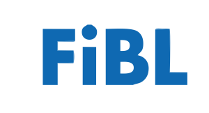 FiBL (Research Institute of Organic Agriculture) certified logo for NuVia bio fertilizers, plant nutrient enhancers, and soil amending microbials.