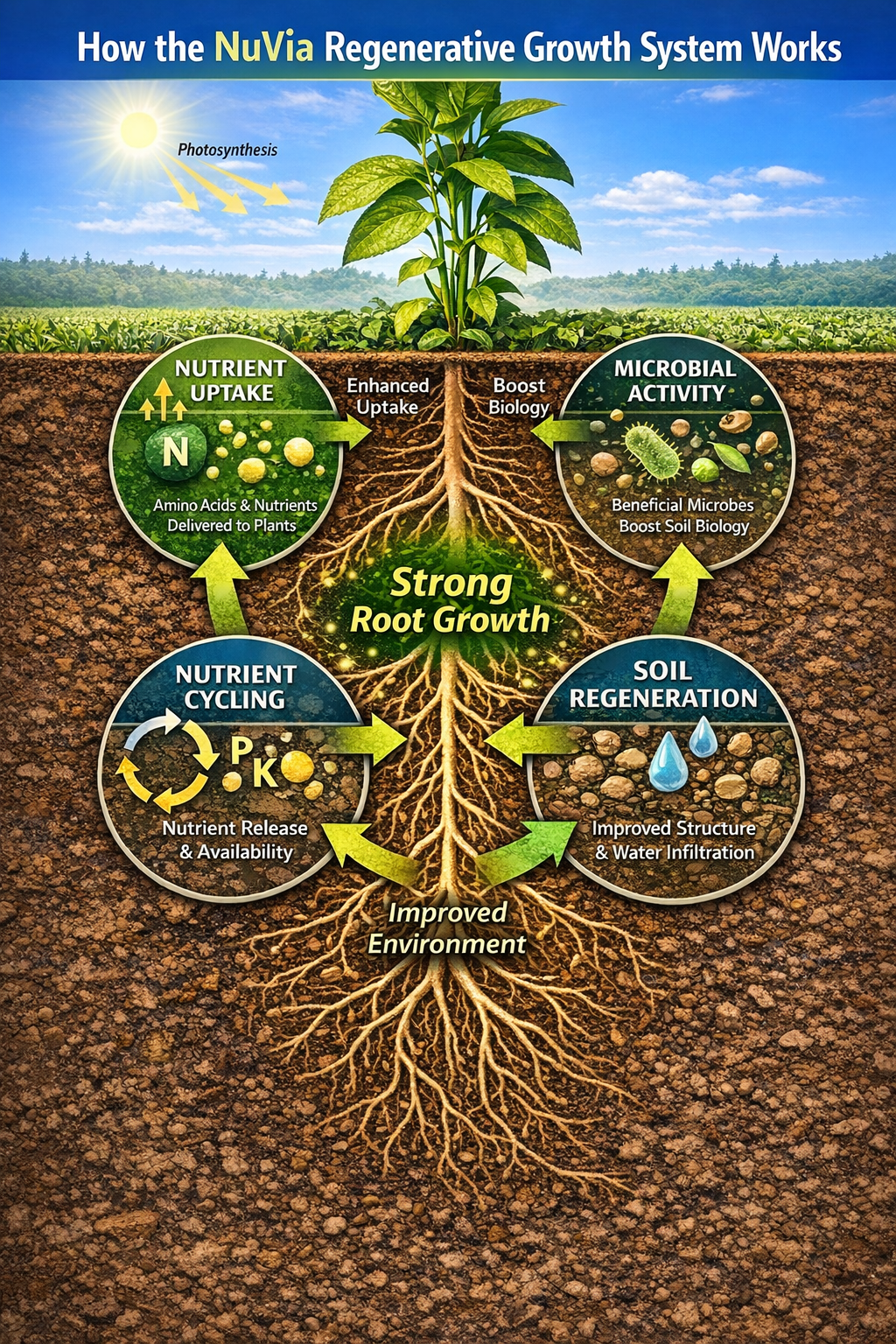 How NuVia boosts plant growth