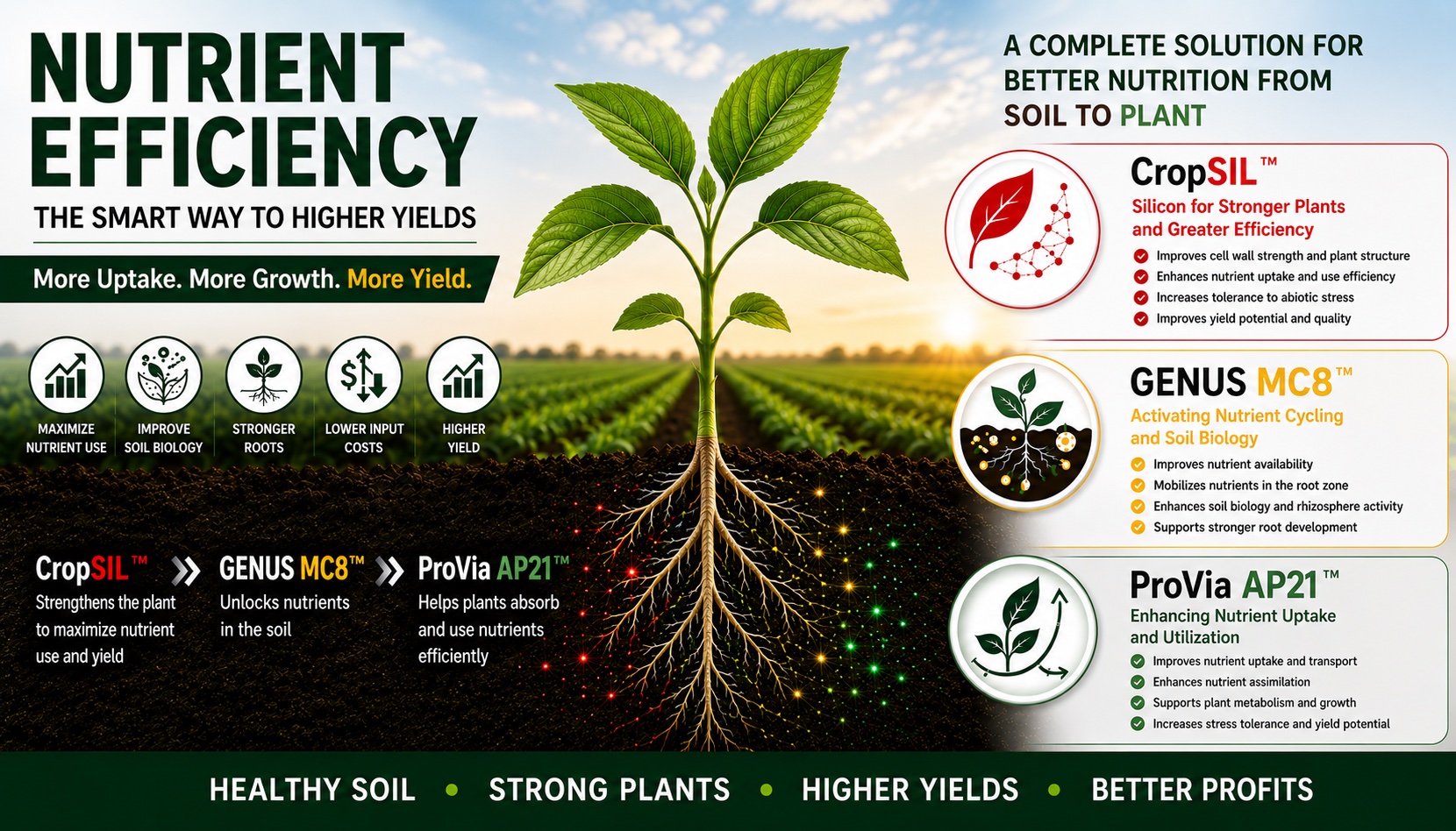 Improve Plant Nutrient Efficiency Naturally and Boost Crop Yield