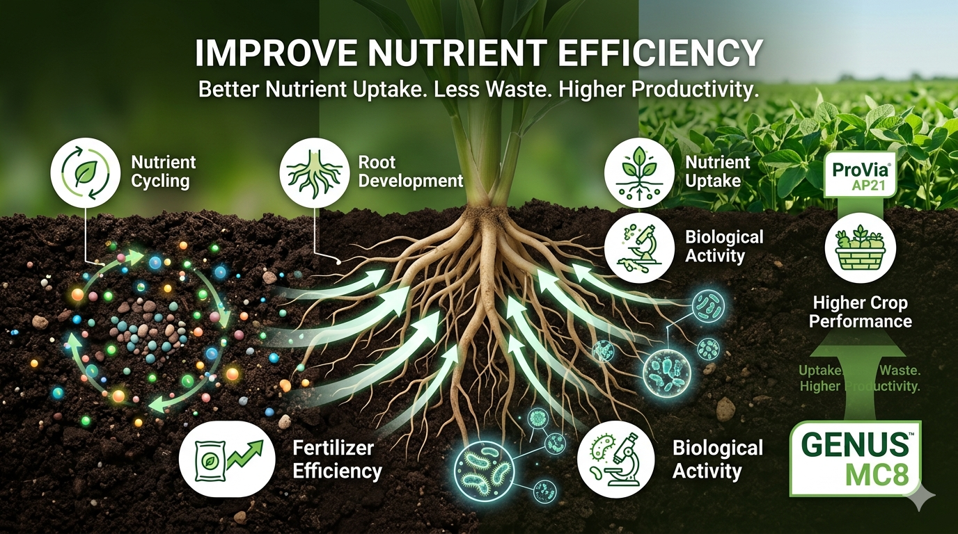 Improve Nutrient Efficiency Naturally with Biological Crop Nutrition Solutions